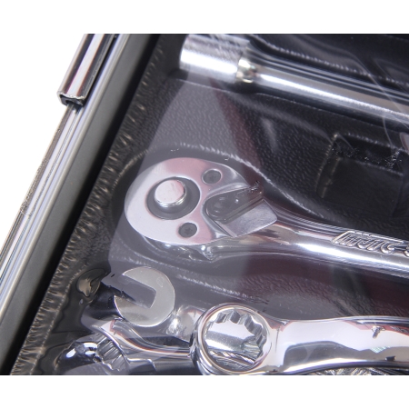 Набор инструментов 66 предметов в переносном инструментальном ящике (3 лотка) JTC