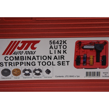 Машинка пневматическая шлифовальная угловая 3600об/мин., 90PSI с комплектом дисков JTC