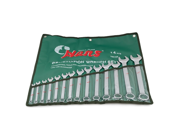 Набор комбинированных гаечных ключей Hans 16614A