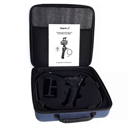 Видеоэндоскоп управляемый USB, 1Мп, 1280х720, 1м, 4мм зонд, всесторонняя артикуляция iCartool IC-V104AW