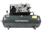 Компрессор поршневой с ременной передачей 380 В, ресивер 500 л, 1400 л/мин NCP500/1400-16 (NORDBERG)