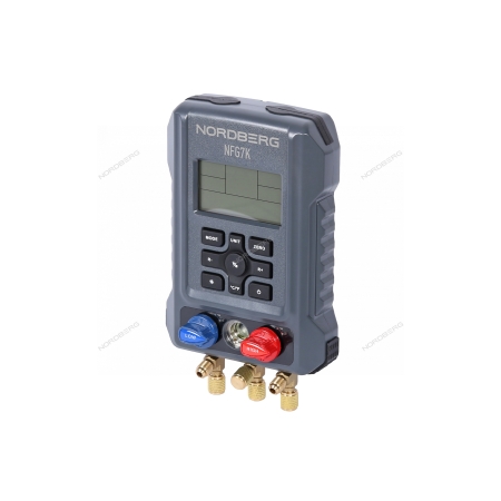 Коллектор манометрический электронный со шлангами и муфтами в кейсе NFG7K (NORDBERG)