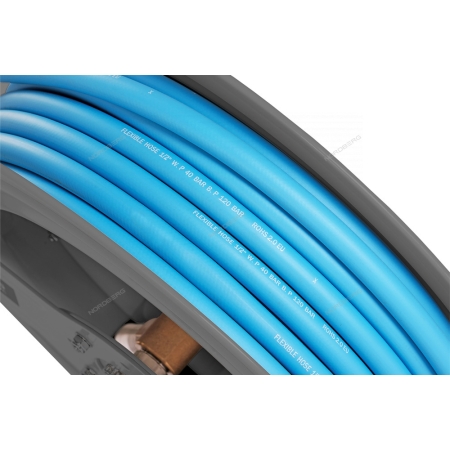 Шланг воздушный c двойным армированием на стальной катушке, гибридный ПВХ Ø 12,5х19 мм, 20 м HR1220HPVC (NORDBERG)