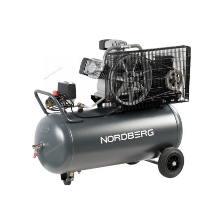 Компрессор поршневой с ременной передачей, 380 В, ресивер 100 л, 580 л/мин NCP100/580 (NORDBERG)