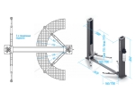 Автомобильный гидравлический подъемник двухстоечный 5т электростопора 380в N4122AE-5G_380