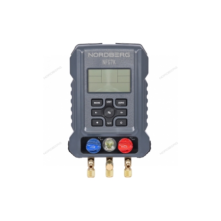Коллектор манометрический электронный со шлангами и муфтами в кейсе NFG7K (NORDBERG)