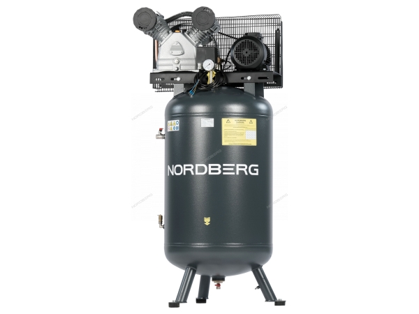 Компрессор вертикальный поршневой с ременной передачей 380 В, ресивер 270 л, 690 л/мин NCPV300/690 (NORDBERG)