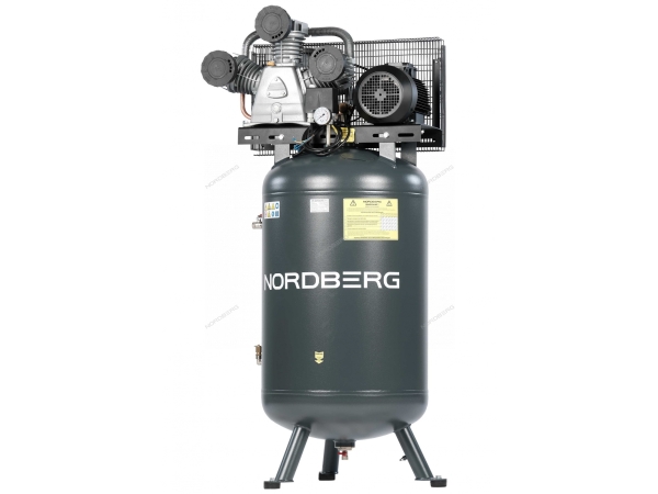 Компрессор вертикальный поршневой с ременной передачей 380 В, ресивер 270 л, 950 л/мин NCPV300/950 ( NORDBERG)