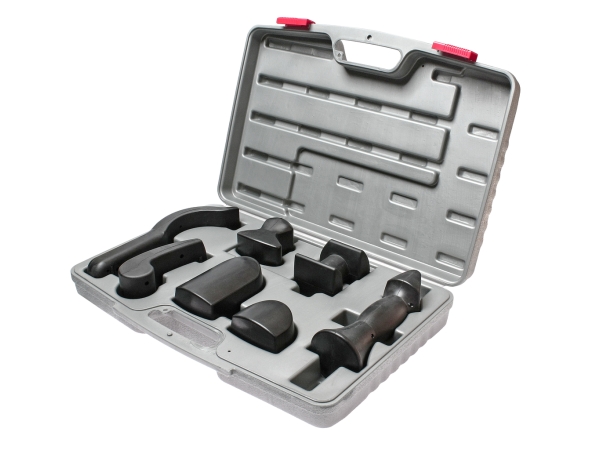 Набор оправок рихтовочных прорезиненных 7 предметов в кейсе JTC