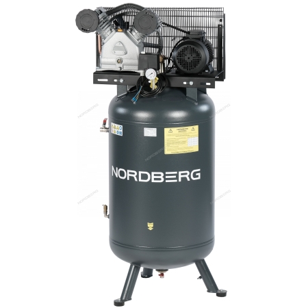 Компрессор вертикальный поршневой с ременной передачей 380 В, ресивер 270 л, 690 л/мин NCPV300/690 (NORDBERG)