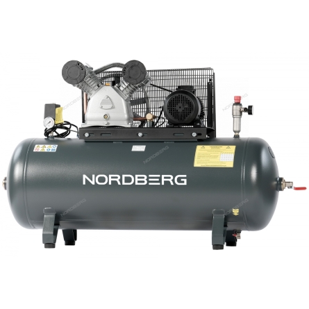 Компрессор поршневой с ременной передачей 380 В, ресивер 270 л, 690 л/мин NCP300/690 (NORDBERG)