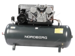 Компрессор поршневой с ременной передачей 380 В, ресивер 500 л, 1400 л/мин NCP500/1400-16 (NORDBERG)