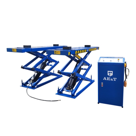 Ножничный автомобильный подъемник 3т напольный 380в F6105