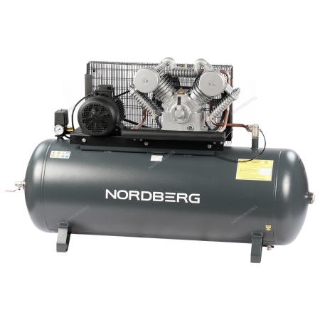 Компрессор поршневой с ременной передачей 380 В, ресивер 500 л, 1400 л/мин NCP500/1400 (NORDBERG)