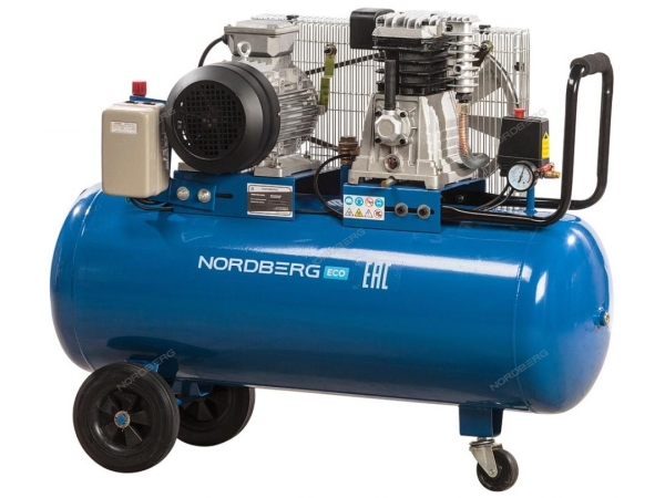 Компрессор поршневой с ременным приводом, объем 100 л  NCE100/520 (NORDBERG)