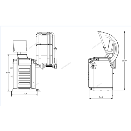 Станок балансировочный автомат с дисплеем 4523A (NORDBERG)