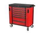 Тележка инструментальная 7 секций красная с двумя боковыми ящиками JTC