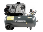 Компрессор поршневой с ременной передачей, 380 В, ресивер 100 л, 580 л/мин NCP100/580 (NORDBERG)
