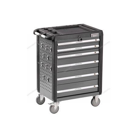 Тележка инструментальная, 6 выдвижных ящиков, серая T6N(G) (NORDBERG)