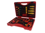 Набор инструментов 22 предмета слесарно-монтажный 3/8" 10-24мм изолированных в кейсе JTC