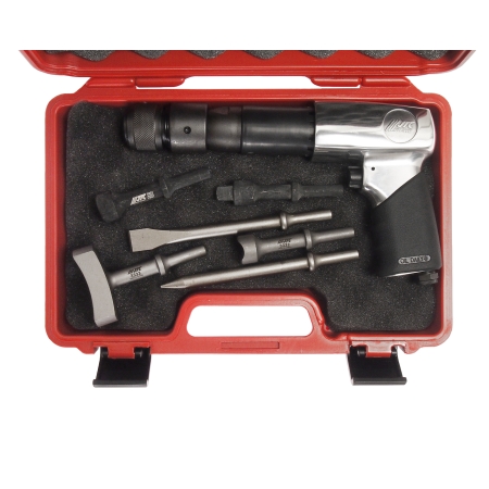 Молоток пневматический 2100уд/мин. с набором зубил 8 предметов JTC