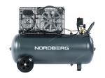 Компрессор поршневой с ременной передачей 220 В, ресивер 100 л, 360 л/мин NCP100/360A (NORDBERG)