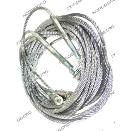 NORDBERG ЗАПЧАСТЬ ТРОС удлиненный для подъемника N4122H-6T (2 шт/комплект) N4122H-6T#L-ROPE (NORDBERG)