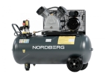 Компрессор поршневой с ременной передачей, 220 В, ресивер 100 л, 420 л/мин NCP100/420A (NORDBERG)