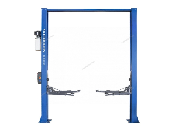 Электрогидравлический подъемник для автосервиса двухстоечный 4т электростопора + с верхней синхронизацией 380в N4120H1E-4B_3+2_380