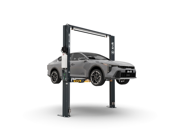 Двухстоечный автомобильный подъемник 3,5т электростопора + с верхней синхронизацией ПГА-3500-Е