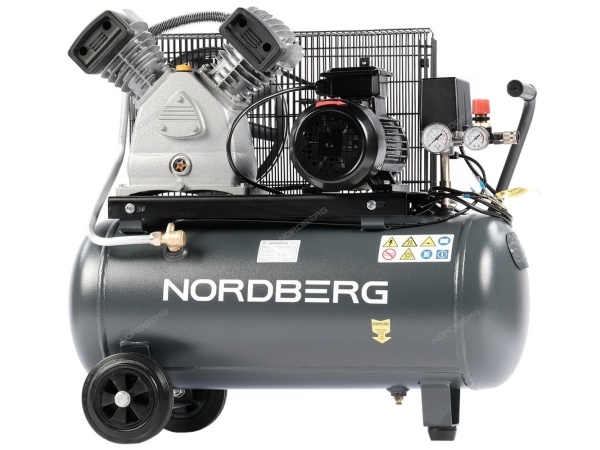 Компрессор поршневой с ременной передачей, 380 В, ресивер 50 л, 420 л/мин NCP50/420 (NORDBERG)