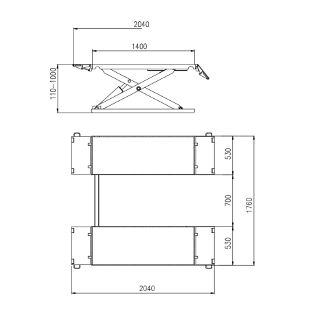 Подъемник для шиномонтажа 3т мобильный ES-30R