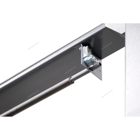 Подъемник автомобильный двухстоечный гидравлический 4,5т  электростопора + с верхней синхронизацией 380в N4124HE-4,5G