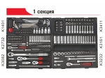 Тележка инструментальная 8 секций (JTC-5641) с набором инструментов 496 предметов JTC