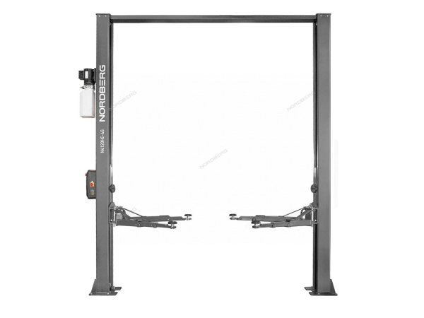 Подъемник для автосервиса двухстоечный 4т электростопора + с верхней синхронизацией 380в N4120HE-4G_3+2_380