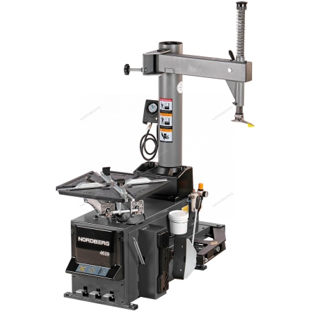 Станок шиномонтажный полуавтомат, двухскоростной, стол с накладками, взрывная накачка, 380 В, серый 4639G 380 (NORDBERG)