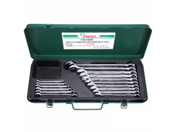 Набор комбинированных гаечных ключей Hans, 16616MI