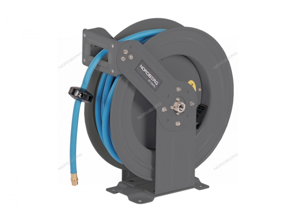 Шланг воздушный c двойным армированием на стальной катушке, гибридный ПВХ Ø 12,5х19 мм, 20 м HR1220HPVC (NORDBERG)