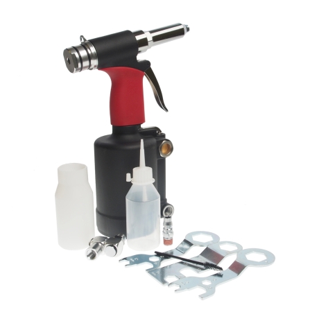 Заклепочник 1/4" пневматический усиленный,шток 15.8мм 90PSI 3300LBF JTC