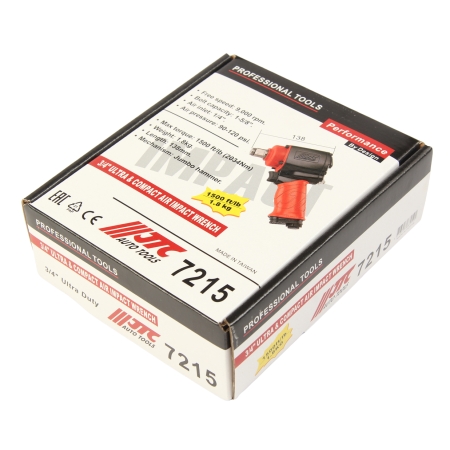 Гайковерт пневматический 3/4" 2034Нм 9000об/мин. 90-120PSI JTC