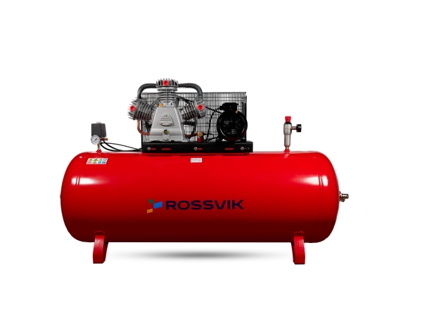 Компрессор ROSSVIK СБ4/Ф-500.LB75, 950л/мин, 10бар, ресивер 500л, 380В/5,5кВт RAL3001 КРАСНЫЙ