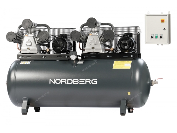 Компрессор поршневой с ременной передачей 380 В, ресивер 500 л, 1900 л/мин  NCP500/1900 (NORDBERG)