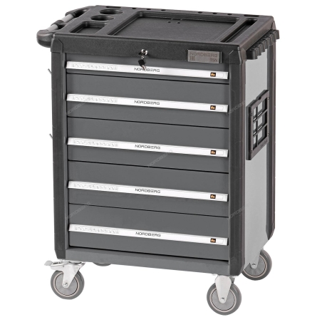 Тележка инструментальная, 5 выдвижных ящиков, серая T5N(G) ( NORDBERG)