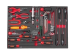 Набор инструментов 43 предмета слесарно-монтажный в ложементе JTC