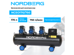Компрессор безмасляный 380 В, ресивер 170 л, 750 л/мин NCEO170/750 (NORDBERG)