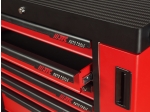 Тележка инструментальная 7 секций красная с двумя боковыми ящиками JTC