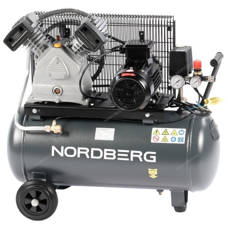 Компрессор поршневой с ременной передачей, 380 В, ресивер 50 л, 420 л/мин NCP50/420 (NORDBERG)