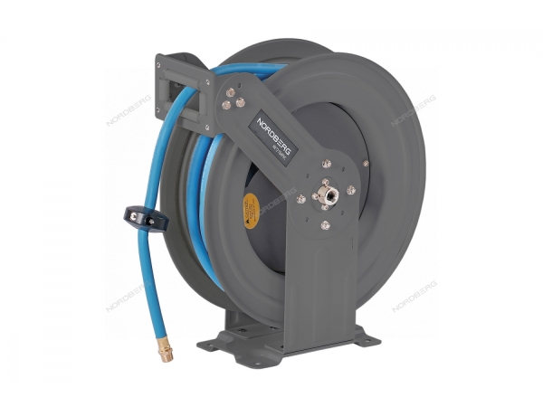 Шланг воздушный c двойным армированием на стальной катушке, гибридный ПВХ Ø 12,5х19 мм, 15 м  HR1215HPVC (NORDBERG)