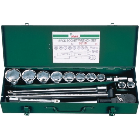 Набор торцевых головок на 3/4" Hans, 6615M