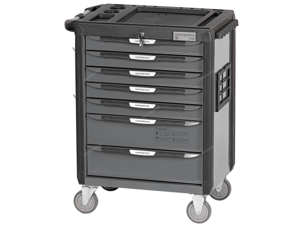 Тележка инструментальная, 7 выдвижных ящиков, серая T7N(G) (NORDBERG)